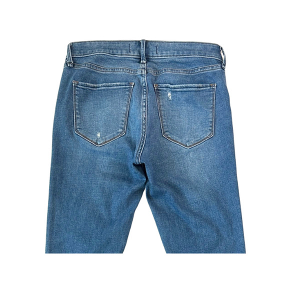 Abercrombie & Fitch Jeans The Super Skinny Ankle Distressed Denim Blue Women 4R - Picture 5 of 8